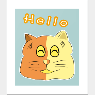 happy cat Posters and Art